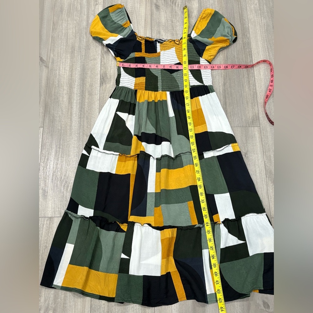 Cassee’s Multicolor Patchwork Maxi Dress Size PL - Picture 3 of 6
